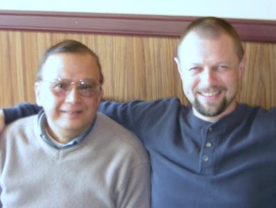 Lama Somananda Tantrapa with Ricardo at Portland, Oregon