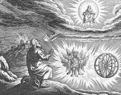 Ezekiel Vision of Merkabah (Hebrew for chariot)
